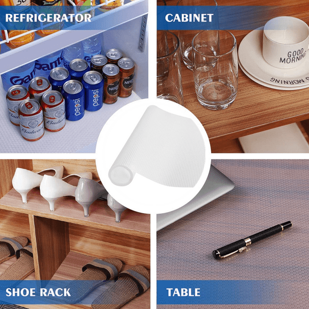 Drawer Mat NonSlip Kitchen Cabinet Liner Cupboard Shelf Protector WaterProof Pad 